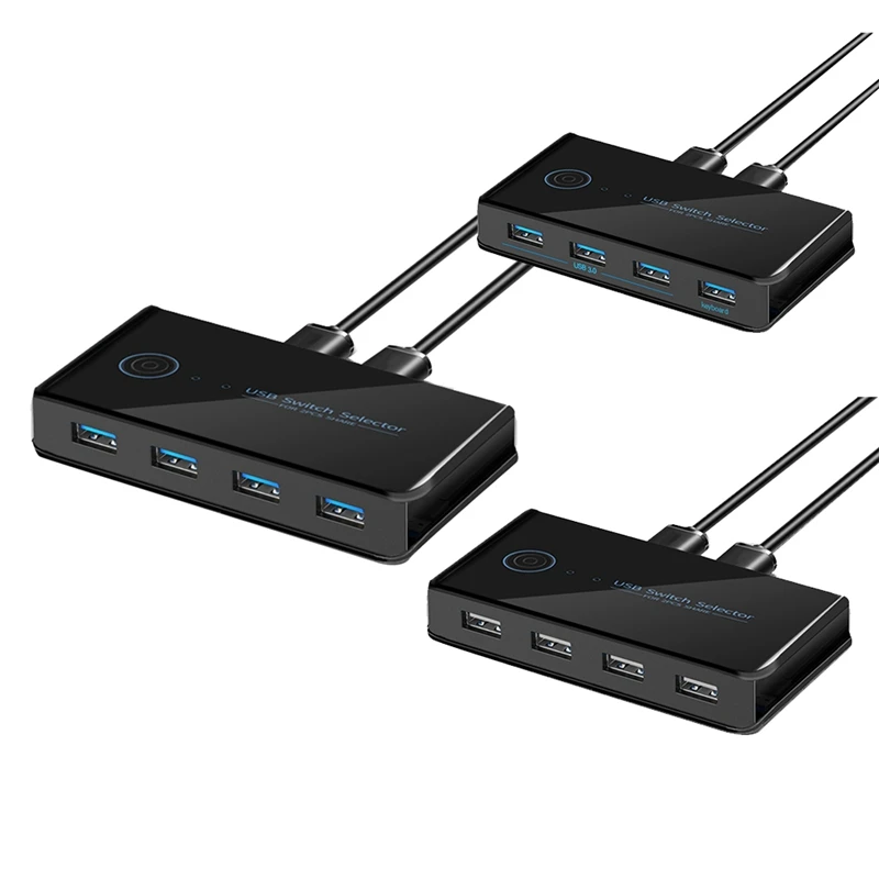 USB KVM Switch USB Shared Switcher 2 In 4 Out For Laptop PC Keyboard Mouse Printer USB Switch Hub Adapter-AT93
USB KVM Switch USB Shared Switcher 2 In 4 Out For Laptop PC Keyboard Mouse Printer USB Switch Hub Adapter-AT93
