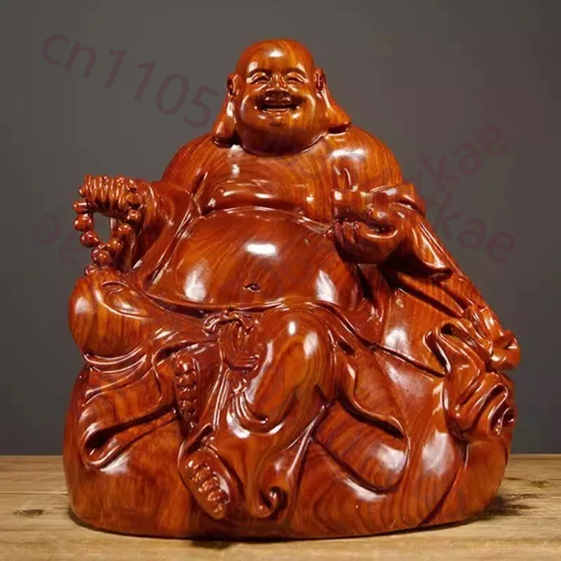 Rosewood Carved Laughing Buddha Statue - Hand Carved Maitreya Buddha, Happiness Symbol
Rosewood Carved Laughing Buddha Statue - Hand Carved Maitreya Buddha, Happiness Symbol