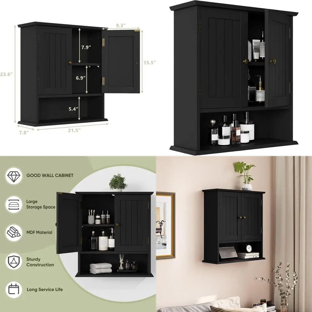 Компактный настенный медицинский шкафчик с 2 дверцами и регулируемыми полками, идеально подходит для туалетной зоны, кухни и прачечной.
Компактный настенный медицинский шкафчик с 2 дверцами и регулируемыми полками, идеально подходит для туалетной зоны, кухни и прачечной.