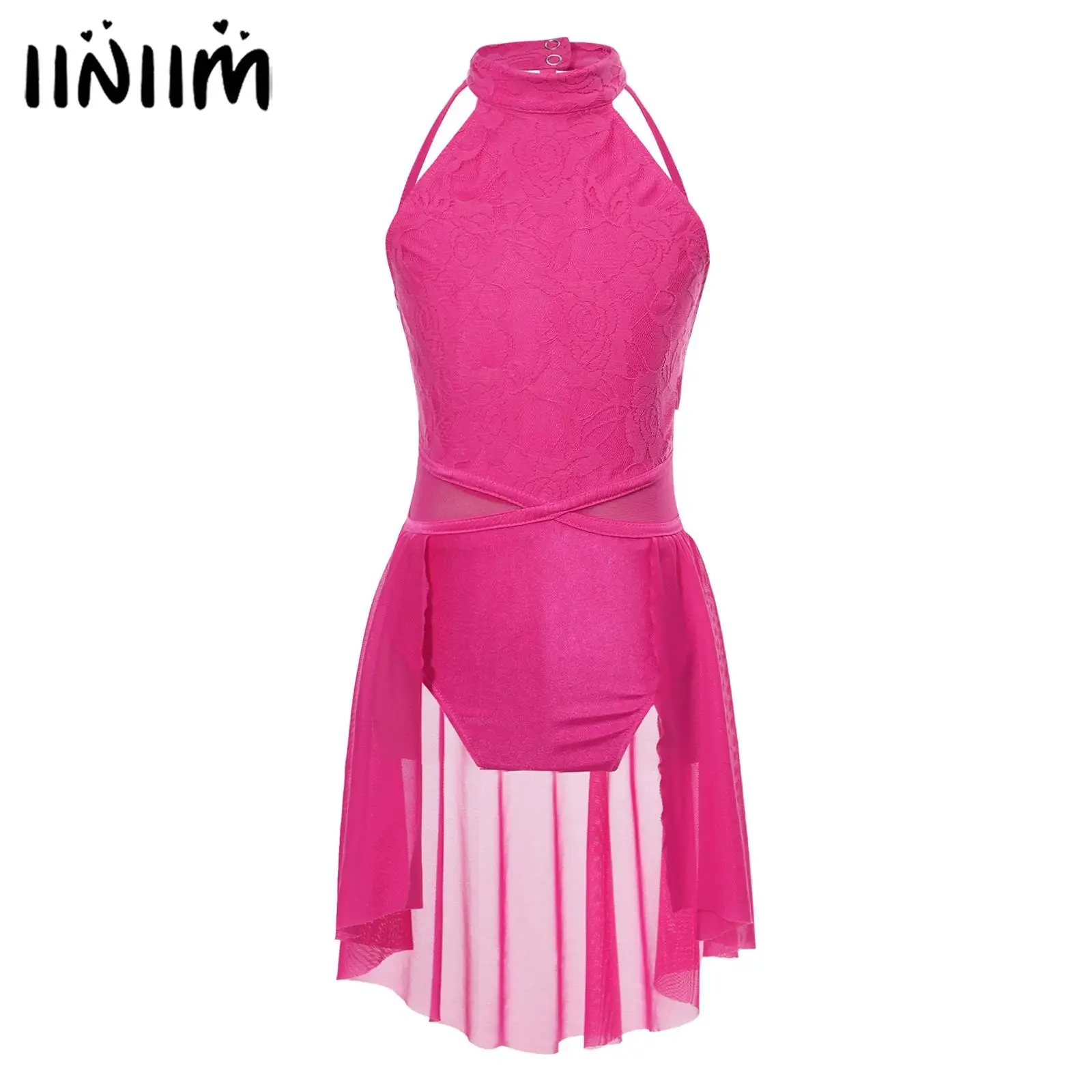 Kids Girls Rhythmic Gymnastics Ballet Lyrical Dance Leotards Dress Lace Floral Straps Irregular Hem Artistic Skating Dress
Kids Girls Rhythmic Gymnastics Ballet Lyrical Dance Leotards Dress Lace Floral Straps Irregular Hem Artistic Skating Dress