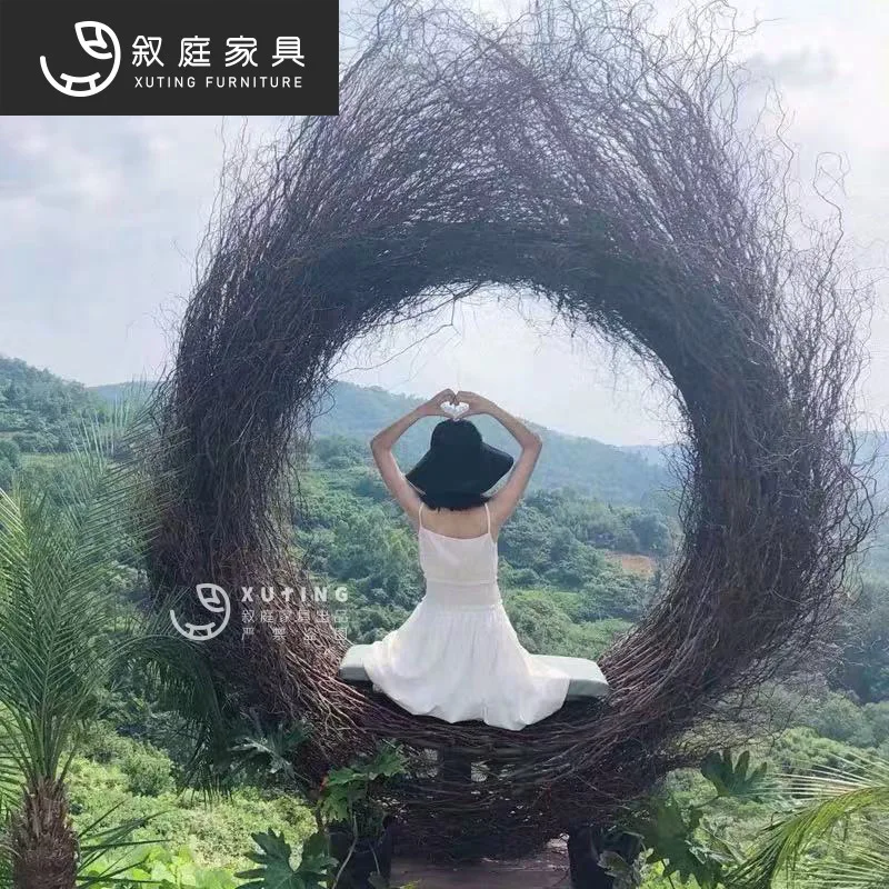Креативный подвесной стул-кокон для свадебных фотосессий в стиле инстаграм-блогеров, двойного назначения, из плетеного ротанга, для B&B.
Креативный подвесной стул-кокон для свадебных фотосессий в стиле инстаграм-блогеров, двойного назначения, из плетеного ротанга, для B&B.