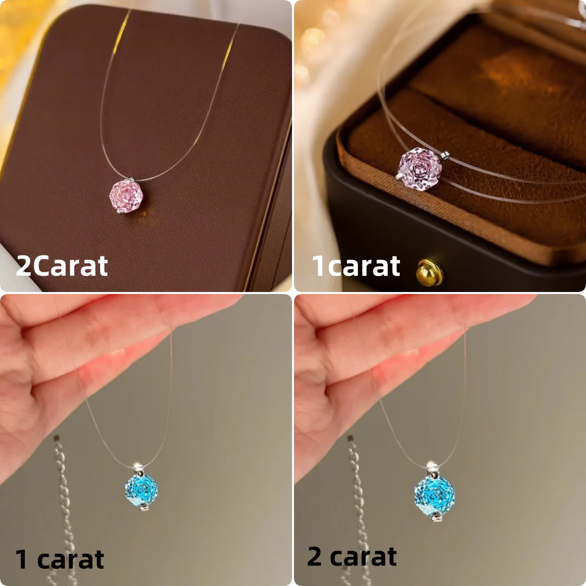 Ожерелье из стерлингового серебра 925 пробы с невидимой рыбной линией и слезами русалки, женское элегантное восьмиугольное розовое ожерелье, подарок на день рождения
Ожерелье из стерлингового серебра 925 пробы с невидимой рыбной линией и слезами русалки, женское элегантное восьмиугольное розовое ожерелье, подарок на день рождения