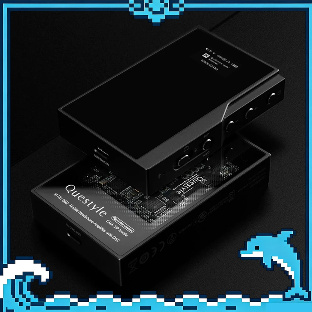 QUESTYLE M18i MAX Bluetooth Lossless HIFI DAC Amp Dual ES9219Q DAC 3.5mm/4.4mm Outputs LDAC/aptX HD/AAC for Android/iOS/Win/Mac
QUESTYLE M18i MAX Bluetooth Lossless HIFI DAC Amp Dual ES9219Q DAC 3.5mm/4.4mm Outputs LDAC/aptX HD/AAC for Android/iOS/Win/Mac