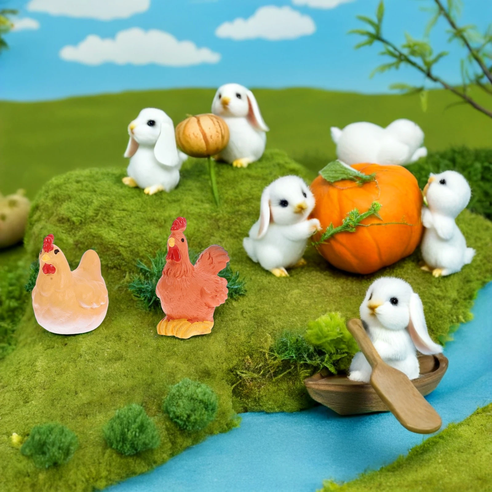10pcs Resin Farmhouse Tiny Figures Decor Mini Animals Garden Patio Kitchen Tiny Things Living Resin Animals Room
10pcs Resin Farmhouse Tiny Figures Decor Mini Animals Garden Patio Kitchen Tiny Things Living Resin Animals Room