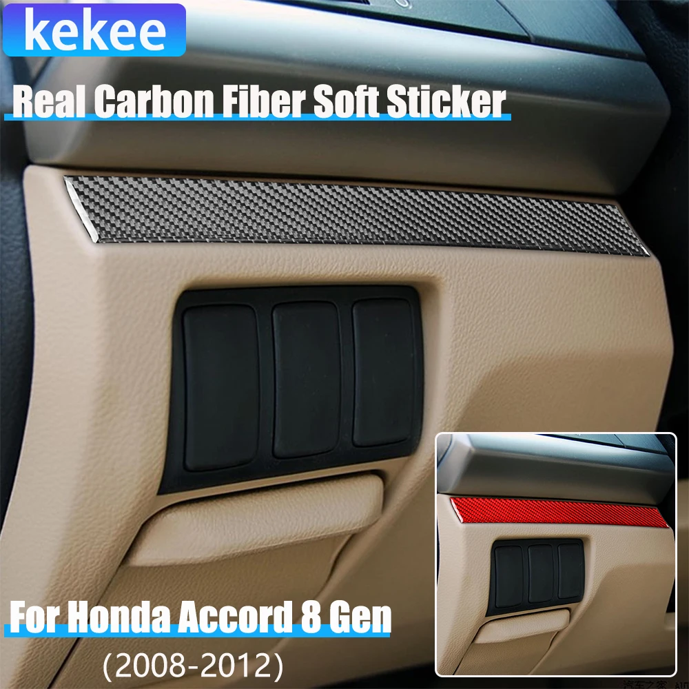 Real Carbon Fiber Car Accessories Driver Dashboard Trim Cover Modified Sticker For Honda Accord 8th Gen 2008 2009 2010 2011 2012
Real Carbon Fiber Car Accessories Driver Dashboard Trim Cover Modified Sticker For Honda Accord 8th Gen 2008 2009 2010 2011 2012