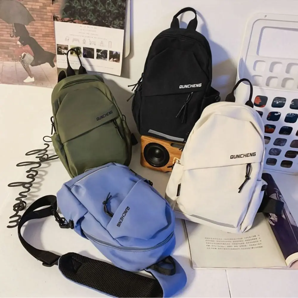 Solid Color Nylon Chest Bag Large Capacity Korean Style Shoulder Crossbody Bag Multifunctional Adjustable Shoulder
Solid Color Nylon Chest Bag Large Capacity Korean Style Shoulder Crossbody Bag Multifunctional Adjustable Shoulder