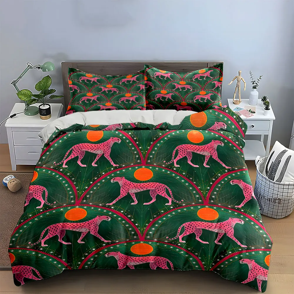 "Exotic Cheetah Pattern Decor Set" Bedding Set with 1 Duvet Cover 2 Pillowcases Single Double King Queen, Gift
"Exotic Cheetah Pattern Decor Set" Bedding Set with 1 Duvet Cover 2 Pillowcases Single Double King Queen, Gift