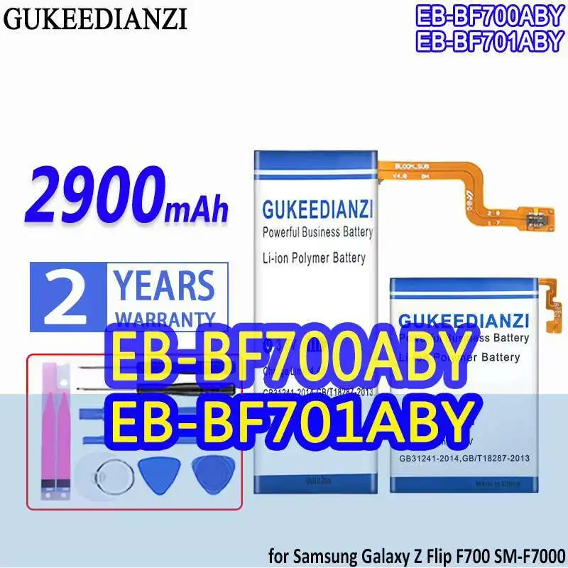 For Samsung Galaxy Z Flip F700 SM-F7000 High Performance EB-BF700ABY 2900Mah Fast Charging Mobile Phone Battery 
For Samsung Galaxy Z Flip F700 SM-F7000 High Performance EB-BF700ABY 2900Mah Fast Charging Mobile Phone Battery