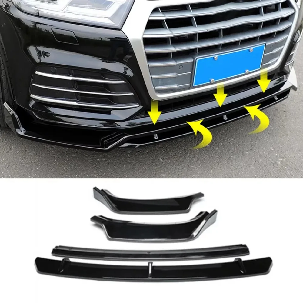 Car Front Bumper Lip Spoiler Diffuser Splitters Body Kit Aprons Cover Guard Trim For Audi Q5 Q5L 2018 2019 2020
Car Front Bumper Lip Spoiler Diffuser Splitters Body Kit Aprons Cover Guard Trim For Audi Q5 Q5L 2018 2019 2020