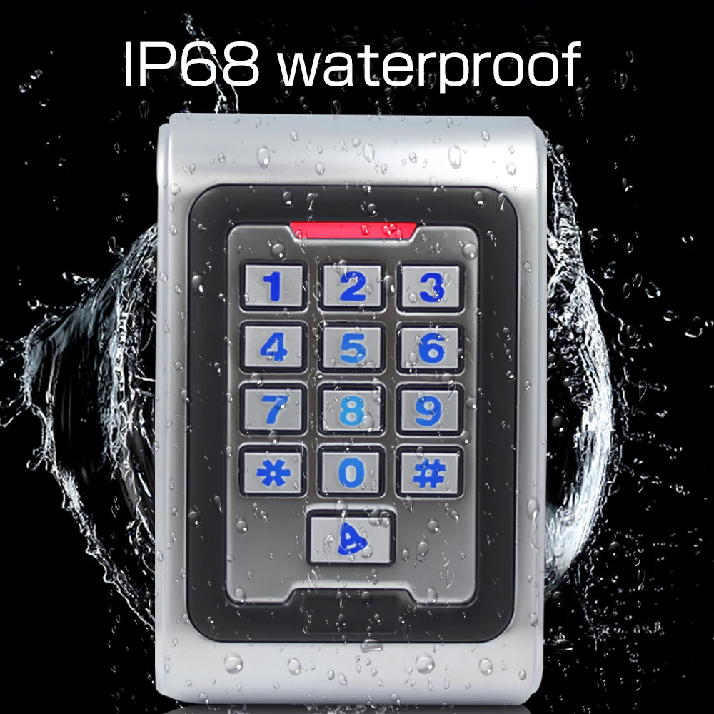 Водонепроницаемый металлический Автономный контроллер доступа IP68, уличная RFID-карта, управление доступом с подсветкой двери, вход WG, выход 2000 пользователей
Водонепроницаемый металлический Автономный контроллер доступа IP68, уличная RFID-карта, управление доступом с подсветкой двери, вход WG, выход 2000 пользователей
