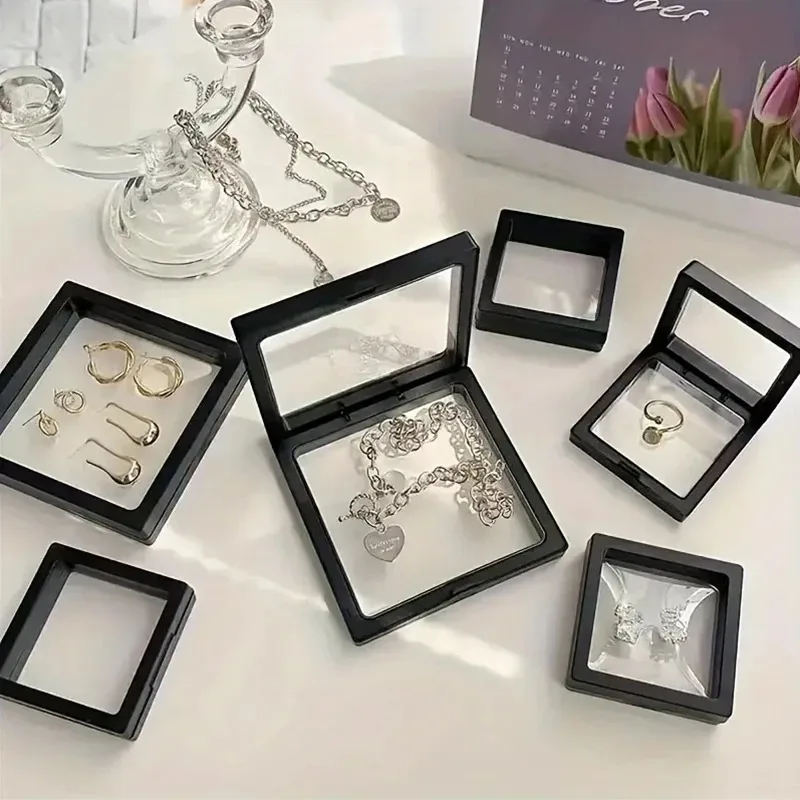 5/10Pcs Floating Display Case Frame Ring Necklace Earring Packaging Box Jewelry Coin Display Stand Holder
5/10Pcs Floating Display Case Frame Ring Necklace Earring Packaging Box Jewelry Coin Display Stand Holder