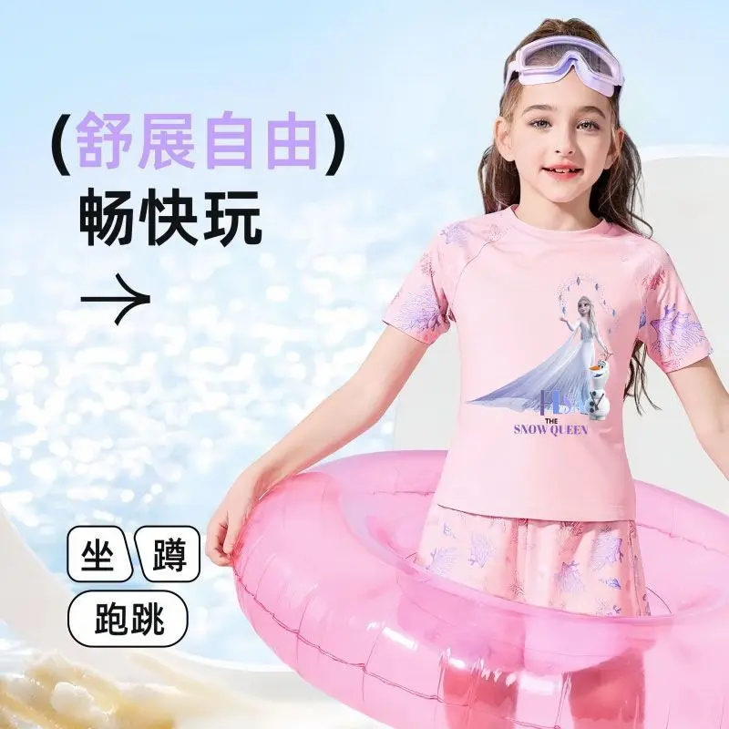 Elsa Princess Print Girls' Skirted Swimsuit, Summer Two-Piece UV Protection Cute Swimwear for Toddler Little & Big Girls
Elsa Princess Print Girls' Skirted Swimsuit, Summer Two-Piece UV Protection Cute Swimwear for Toddler Little & Big Girls