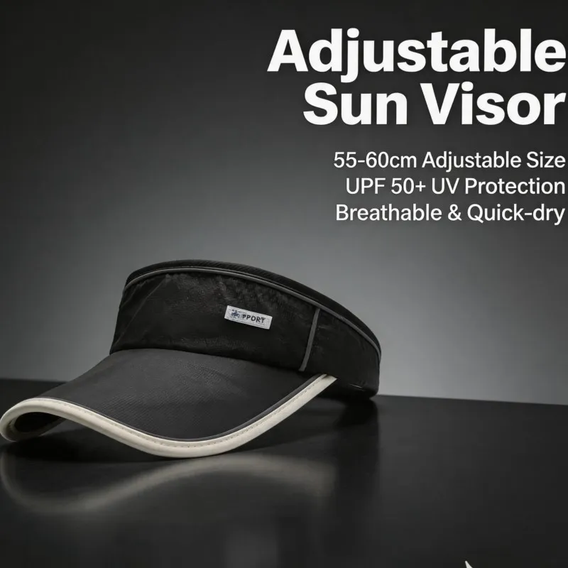 Sport Empty Top Sun Visor 55-60cm Size Wide Brim Anti UV Quick Dry Lightweight Comfortable For Running Golf Tennis Beach Use
Sport Empty Top Sun Visor 55-60cm Size Wide Brim Anti UV Quick Dry Lightweight Comfortable For Running Golf Tennis Beach Use