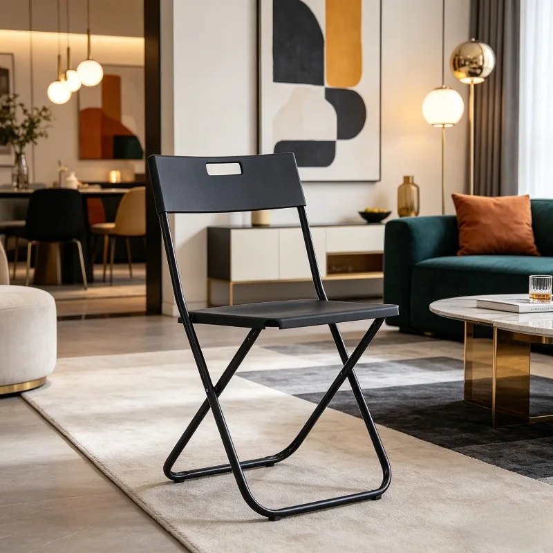 Nordic Style Plastic Folding Chair, Multifunctional Dining Chair for Office, Training and Household Use
Nordic Style Plastic Folding Chair, Multifunctional Dining Chair for Office, Training and Household Use