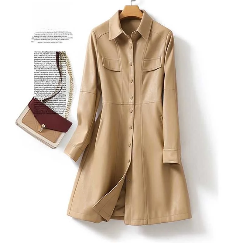 Весенне-осенняя женская приталенная куртка из натуральной кожи ягненка с воротником-стойкой, модная верхняя одежда для повседневной носки, коллекция 2025 года
Весенне-осенняя женская приталенная куртка из натуральной кожи ягненка с воротником-стойкой, модная верхняя одежда для повседневной носки, коллекция 2025 года