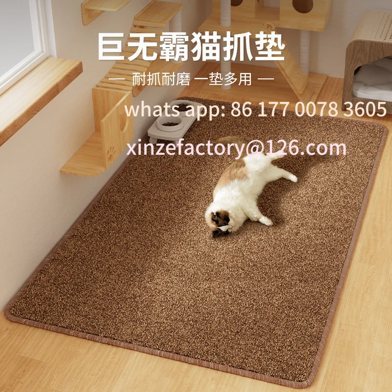 Customizable cat scratching pad pet grinding claw imitation sisal carpet pad scratch resistant wear resistant washable
Customizable cat scratching pad pet grinding claw imitation sisal carpet pad scratch resistant wear resistant washable