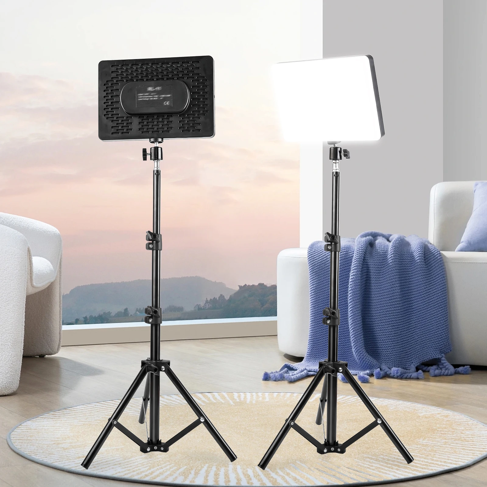 1 10 Inch USB Self-Timer Square Light with 110cm Retractable Tripod 3-Color Adjustable Light for Photography, Makeup, Lighting
1 10 Inch USB Self-Timer Square Light with 110cm Retractable Tripod 3-Color Adjustable Light for Photography, Makeup, Lighting