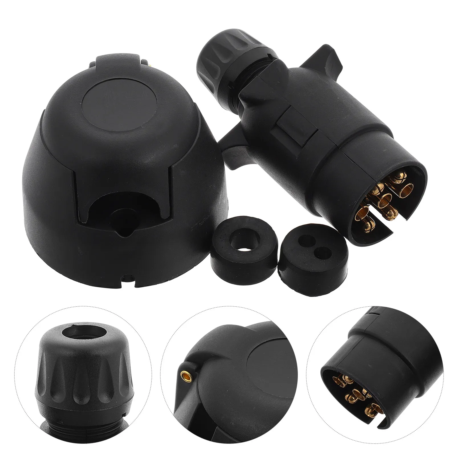 1Set Trailer Light Plug Connector Adapter Weatherproof Round 7 Pin Nylon Replacement Socket for Truck Rv Bicycle Trailers
1Set Trailer Light Plug Connector Adapter Weatherproof Round 7 Pin Nylon Replacement Socket for Truck Rv Bicycle Trailers