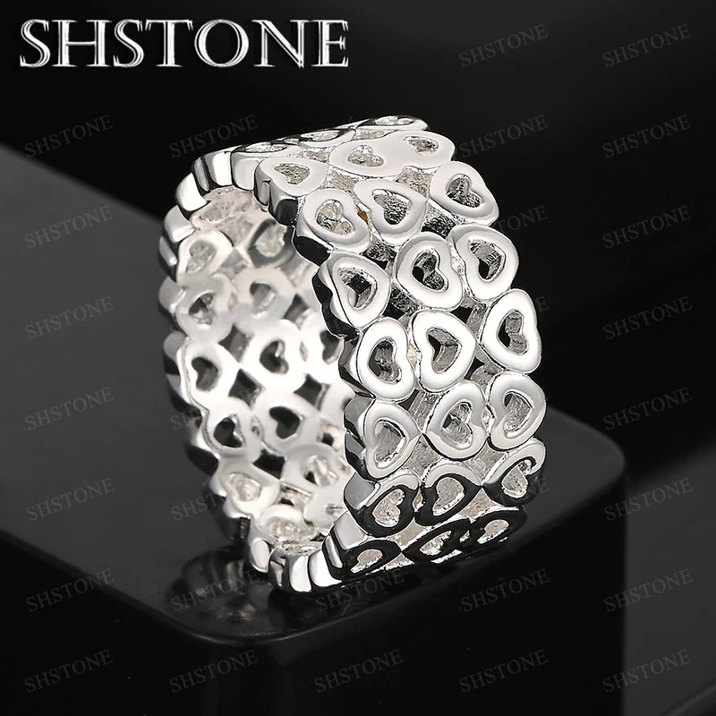 Hollow Heart Round Ring 925 Sterling Silver Ring Men Women Charm Wedding Engagement Party Birthday Gift Jewelry Accessories
Hollow Heart Round Ring 925 Sterling Silver Ring Men Women Charm Wedding Engagement Party Birthday Gift Jewelry Accessories