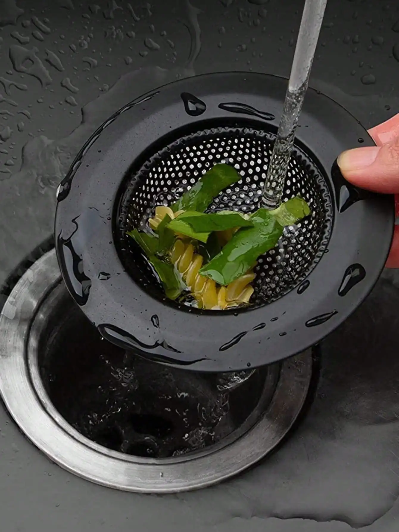 1Pc Kitchen Sink Drain Strainer And Stopper,Black Round Hollow Drain Stopper For Kitchen,Stainless Steel Garbage Disposal Plug With Handle Universal Anti-Clogging Kitchen Sink Filter Sieve Basket Strainer
1Pc Kitchen Sink Drain Strainer And Stopper,Black Round Hollow Drain Stopper For Kitchen,Stainless Steel Garbage Disposal Plug With Handle Universal Anti-Clogging Kitchen Sink Filter Sieve Basket Strainer