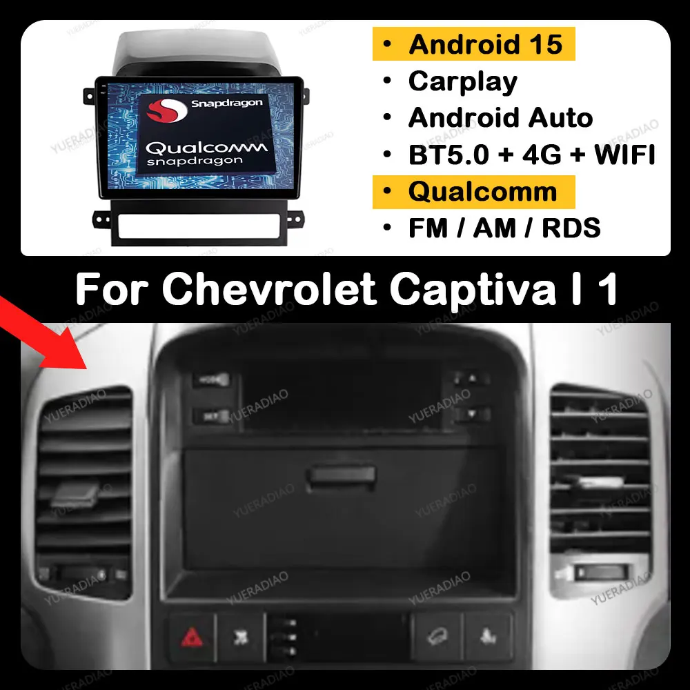 Android 15 Car Radio For Chevrolet Captiva 2006 - 2012 GPS NAVI Multimedia Stereo Video Player Head Unit 4G WIFI Qualcomm BT
Android 15 Car Radio For Chevrolet Captiva 2006 - 2012 GPS NAVI Multimedia Stereo Video Player Head Unit 4G WIFI Qualcomm BT