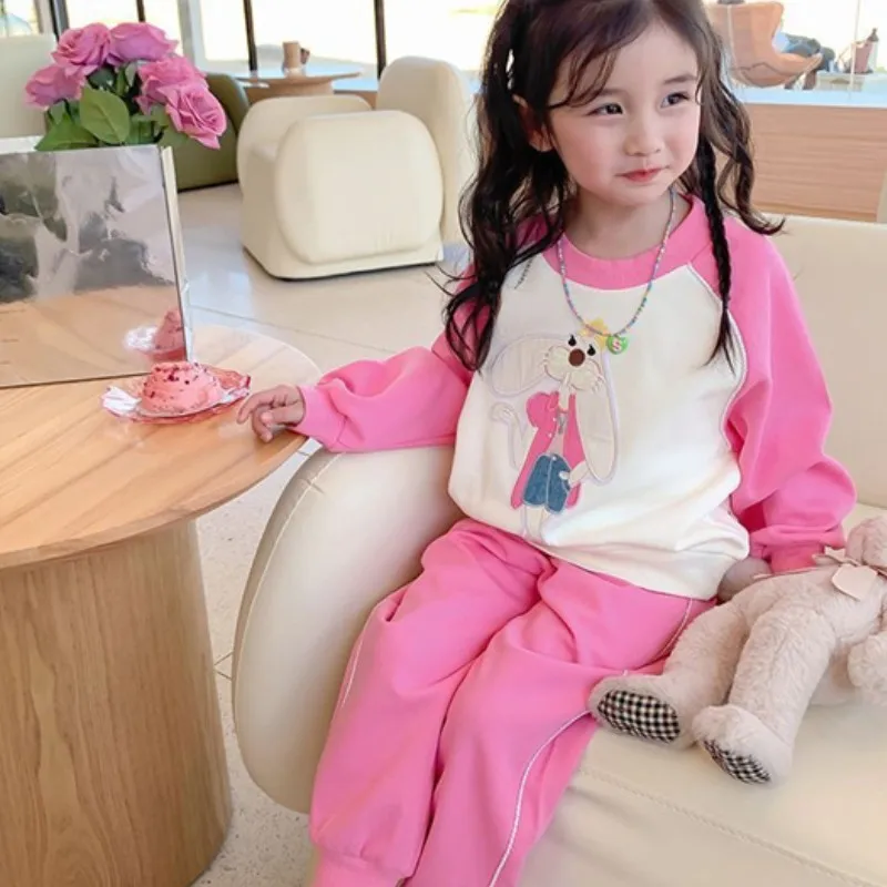 Girls Sweatshirts +Pants Kids Suits 2PCS/Set 2023 Pink Spring Autumn Cotton Home Comfort Children Clothing
Girls Sweatshirts +Pants Kids Suits 2PCS/Set 2023 Pink Spring Autumn Cotton Home Comfort Children Clothing