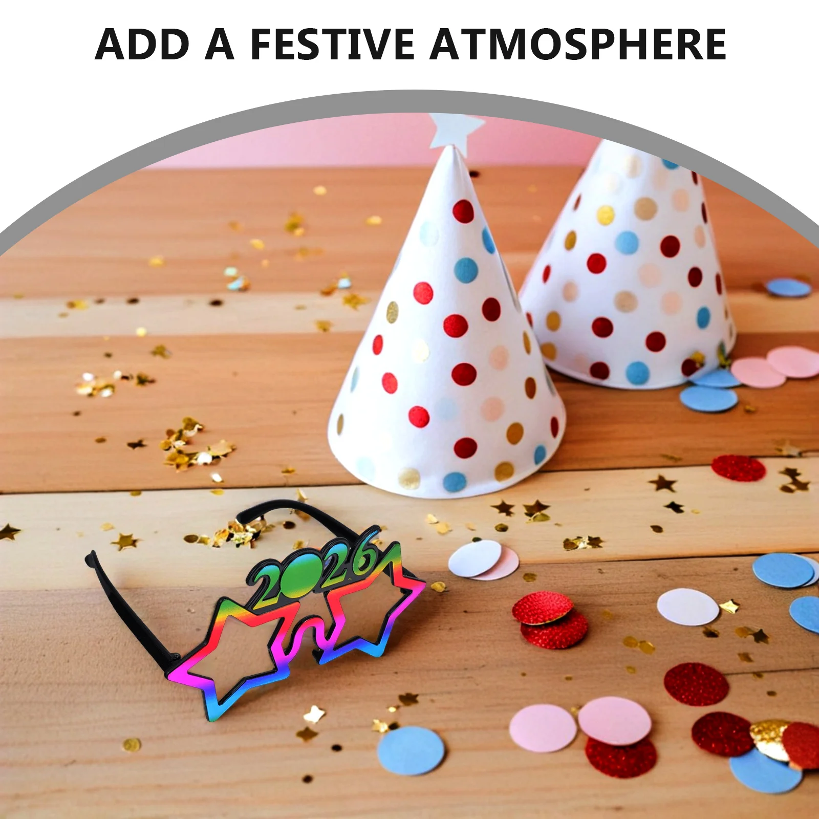 2026 Party Glasses Creative Number Eyewear New Year's Eve Celebrations Photo Booth Props Holiday Favors Rainbow
2026 Party Glasses Creative Number Eyewear New Year's Eve Celebrations Photo Booth Props Holiday Favors Rainbow