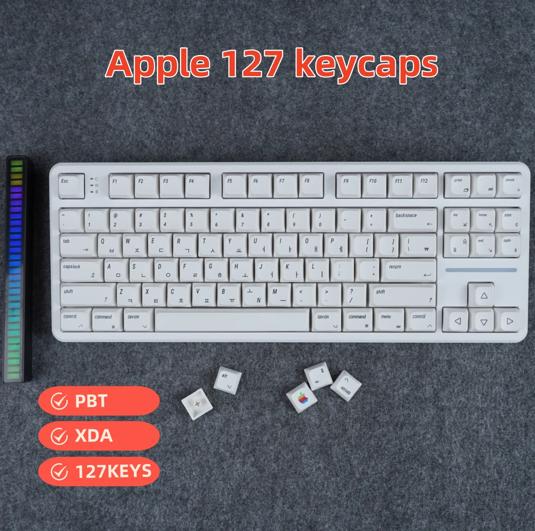 Apple Wind MAC Keycaps PBT XDA Height Korean 127 Keys for Mechanical Gaming Keyboards Customized Keycaps
Apple Wind MAC Keycaps PBT XDA Height Korean 127 Keys for Mechanical Gaming Keyboards Customized Keycaps