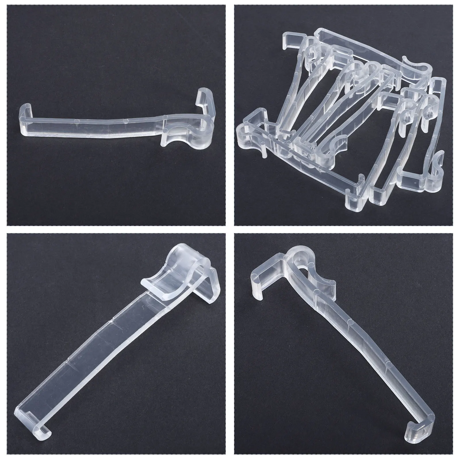 10Pcs Curtain Parts Hangers Transparent Plastic Hidden Hooks Household Curtain Accessory Practical Use
10Pcs Curtain Parts Hangers Transparent Plastic Hidden Hooks Household Curtain Accessory Practical Use