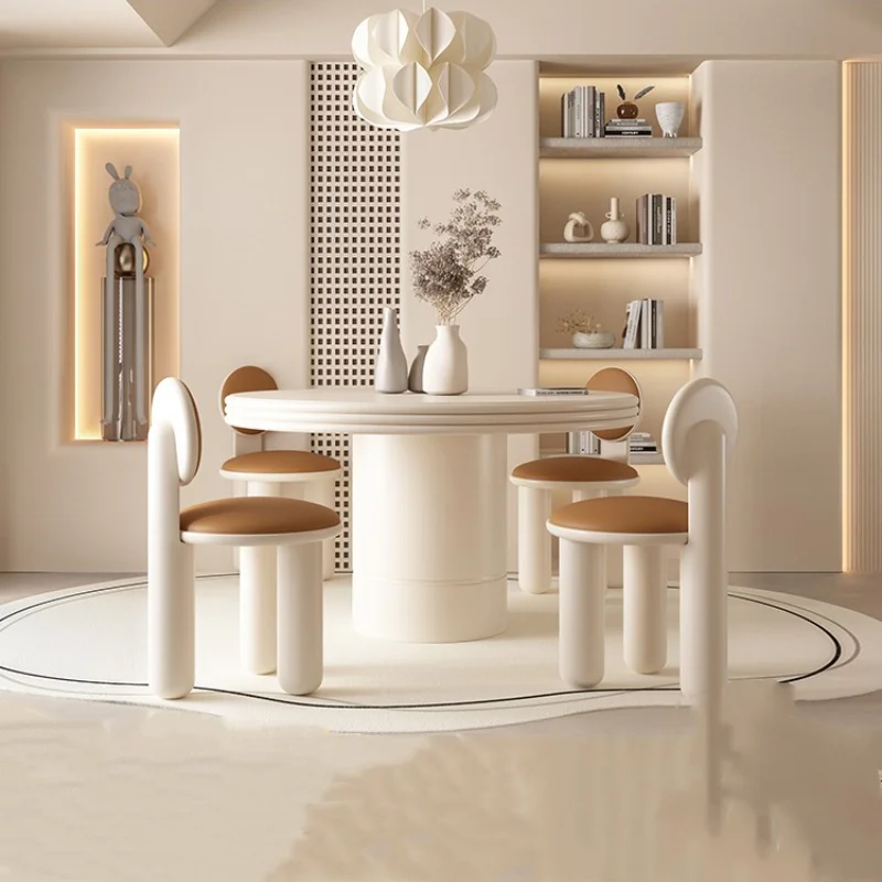 Dining table household small apartment, solid wood dining table and chair combination
Dining table household small apartment, solid wood dining table and chair combination