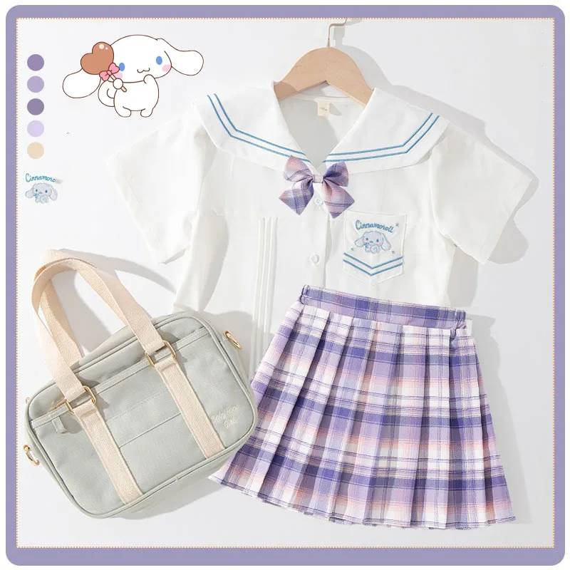 Kawaii Sanrio Cinnamoroll детская плиссированная юбка летнее платье для девочек начальной школы JK униформа в студенческом стиле Повседневная одежда
Kawaii Sanrio Cinnamoroll детская плиссированная юбка летнее платье для девочек начальной школы JK униформа в студенческом стиле Повседневная одежда