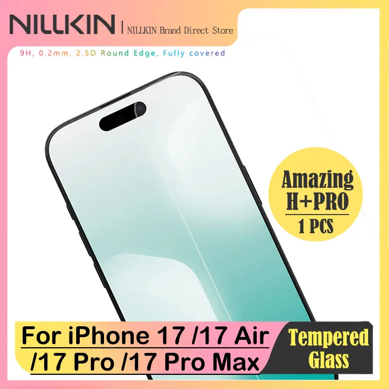 For iPhone 17/17 Air/17 Pro/17 Pro Max, NILLKIN Anti-Explosion Tempered Glass 93% High Transparency Film, Dust-Free Installation
For iPhone 17/17 Air/17 Pro/17 Pro Max, NILLKIN Anti-Explosion Tempered Glass 93% High Transparency Film, Dust-Free Installation