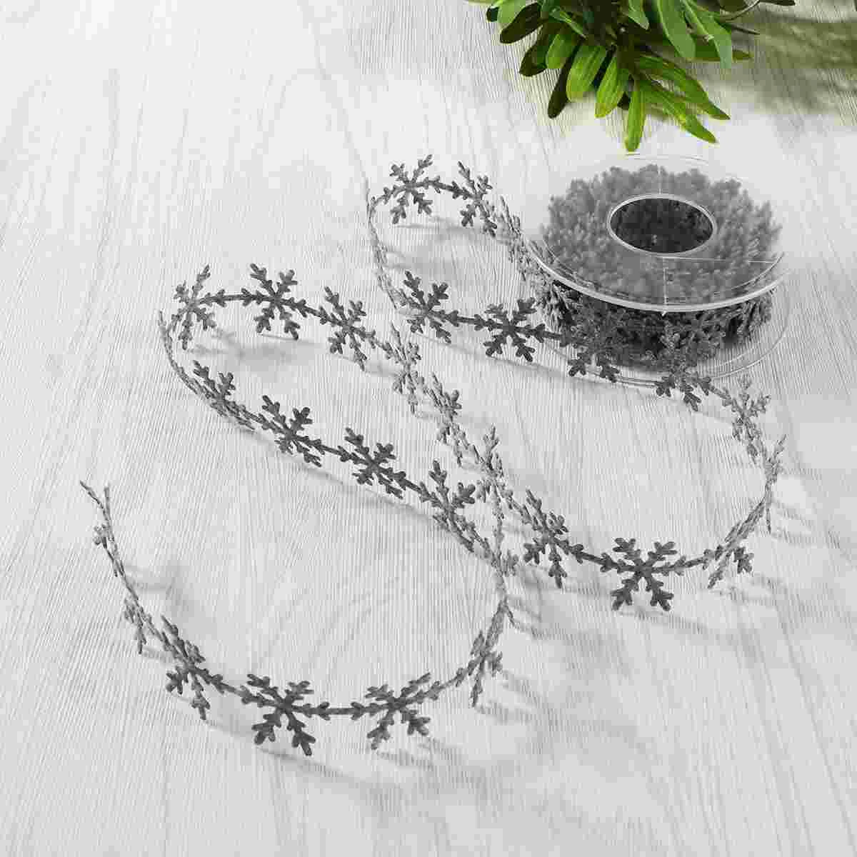 Gray Ribbon Snowflake Decors Decoration Lace Christmas Tree Decorations Decorative
Gray Ribbon Snowflake Decors Decoration Lace Christmas Tree Decorations Decorative