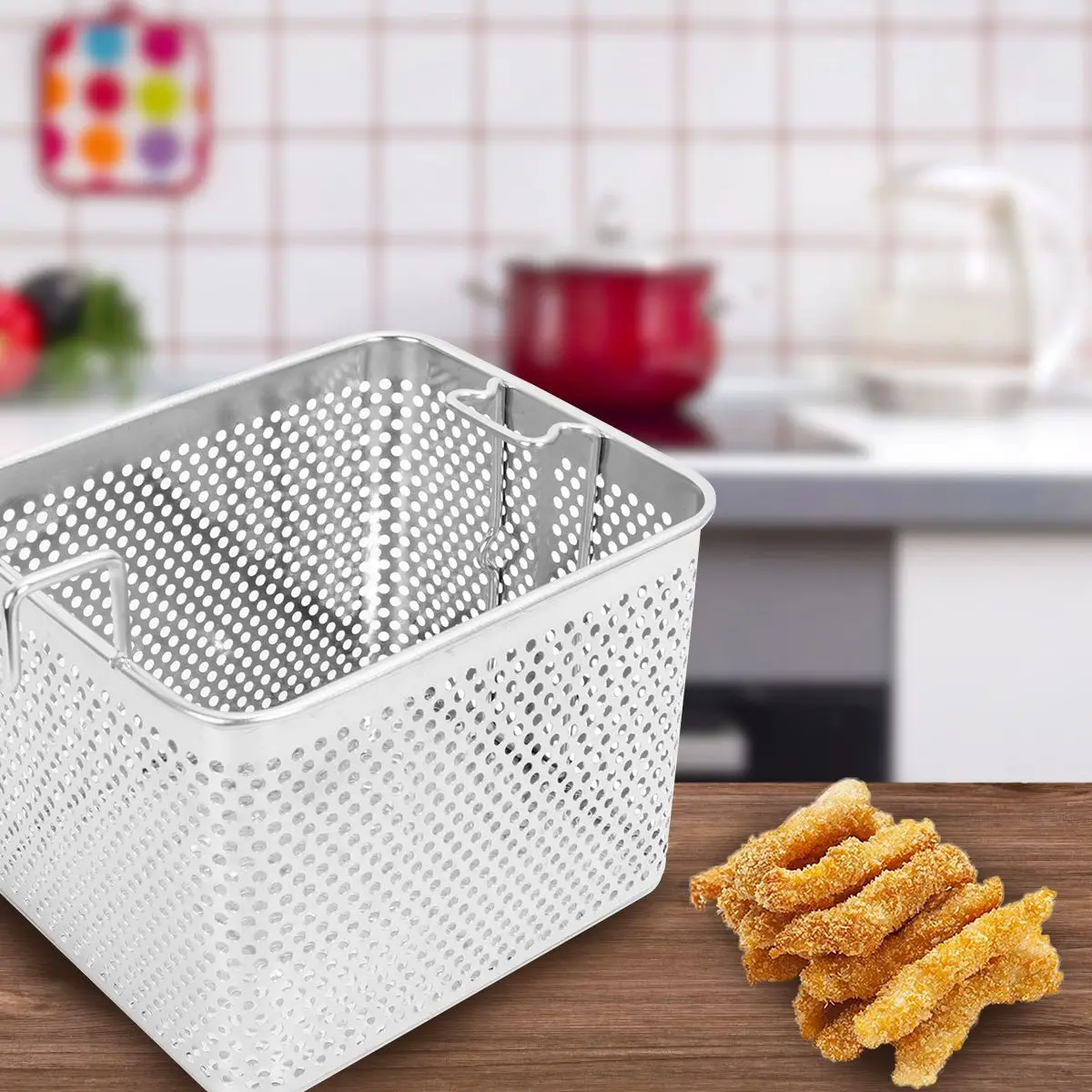Stainless Steel Frying Basket Mini Handle Oil Drain Save Energy Circular Hole Fast Clean Thermal Conductivity
Stainless Steel Frying Basket Mini Handle Oil Drain Save Energy Circular Hole Fast Clean Thermal Conductivity