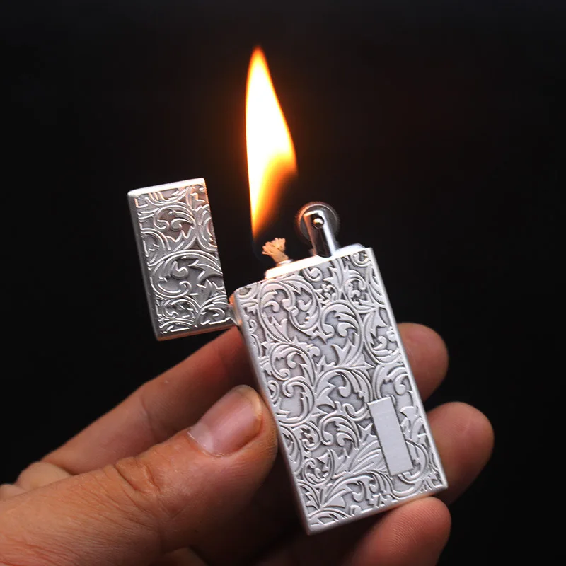 Tangcao Relief Lighter Thin Metal Engraved Grinding Wheel Open Flame Welcome Wholesale Gadgets for Men Clipper Lighter
Tangcao Relief Lighter Thin Metal Engraved Grinding Wheel Open Flame Welcome Wholesale Gadgets for Men Clipper Lighter