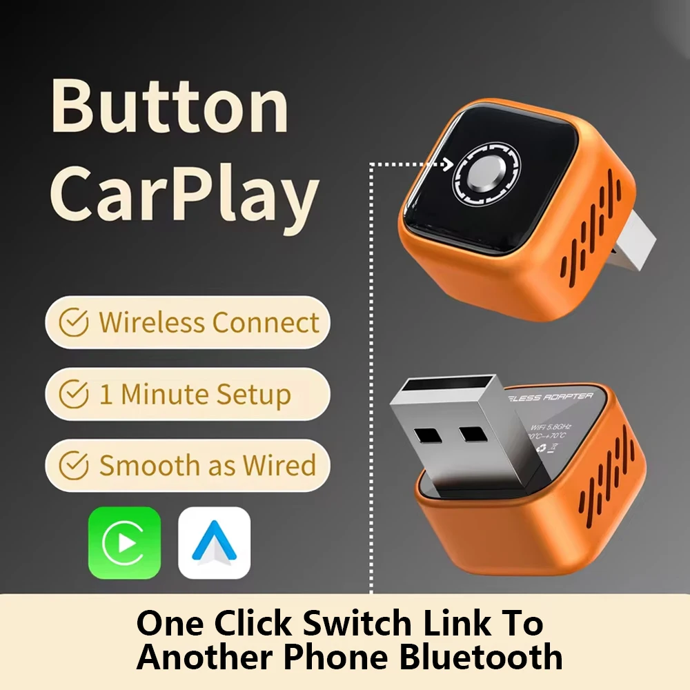 Wireless CarPlay Android Auto Play Adapter USB Plug Car WiFi Bluetooth For Honda Mazda Button Toggle iPhone B5 Wooboobox
Wireless CarPlay Android Auto Play Adapter USB Plug Car WiFi Bluetooth For Honda Mazda Button Toggle iPhone B5 Wooboobox