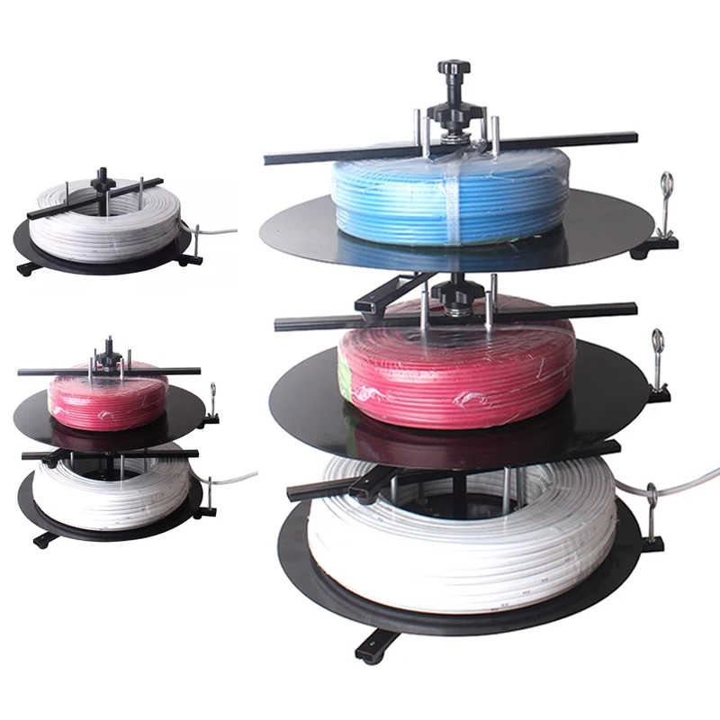 Rotary Wires Feeder Tools BV Wire Dispenser Rack Cable Dispenser 1 to 3 Layer Rotating Disc Cable Discharge Stand
Rotary Wires Feeder Tools BV Wire Dispenser Rack Cable Dispenser 1 to 3 Layer Rotating Disc Cable Discharge Stand