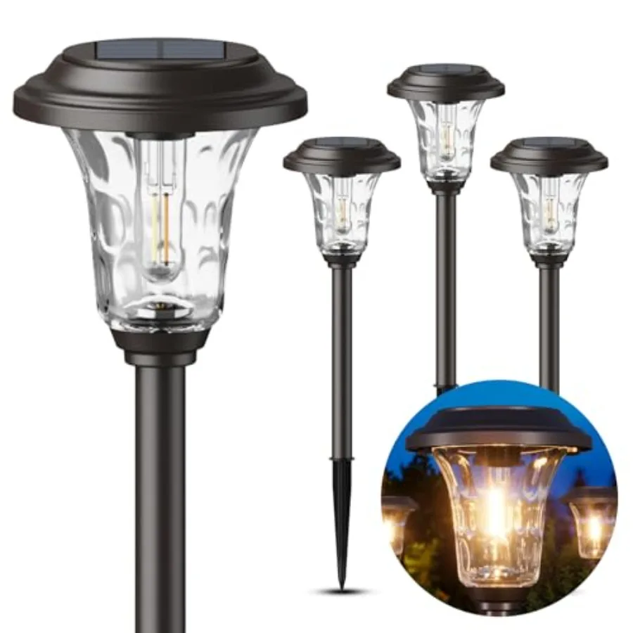 Solar Pathway Lights, Metal Solar Lights Outdoor Waterproof, 20/40LM Bright Solar Powered Garden Light for Yard Backyard Landsc
Solar Pathway Lights, Metal Solar Lights Outdoor Waterproof, 20/40LM Bright Solar Powered Garden Light for Yard Backyard Landsc