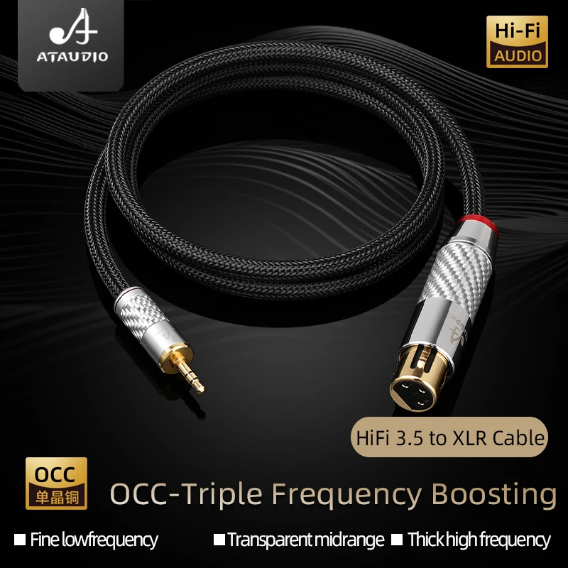 Hi-end OCC XLR аудиокабель с внутренней резьбой на 3,5 мм для усилителя телефонной колонки XLR до 3,5 мм, сбалансированный кабель для микрофона Hi-Fi
Hi-end OCC XLR аудиокабель с внутренней резьбой на 3,5 мм для усилителя телефонной колонки XLR до 3,5 мм, сбалансированный кабель для микрофона Hi-Fi
