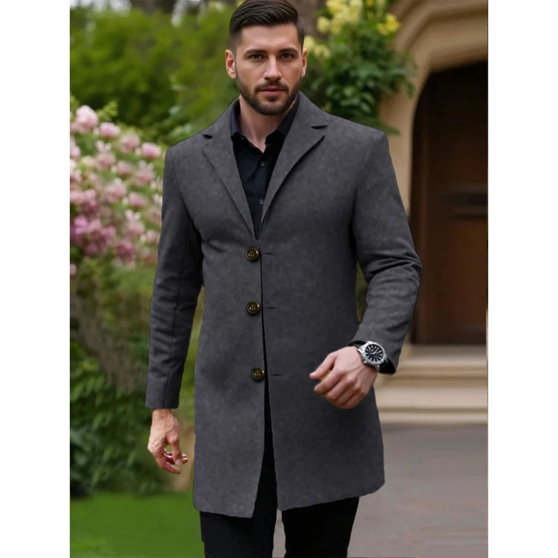 2025New European and American Style Elegant Simple Single-Breasted Lapel Wrinkle-Resistant No-Iron Men's Trench Coat Jacket
2025New European and American Style Elegant Simple Single-Breasted Lapel Wrinkle-Resistant No-Iron Men's Trench Coat Jacket