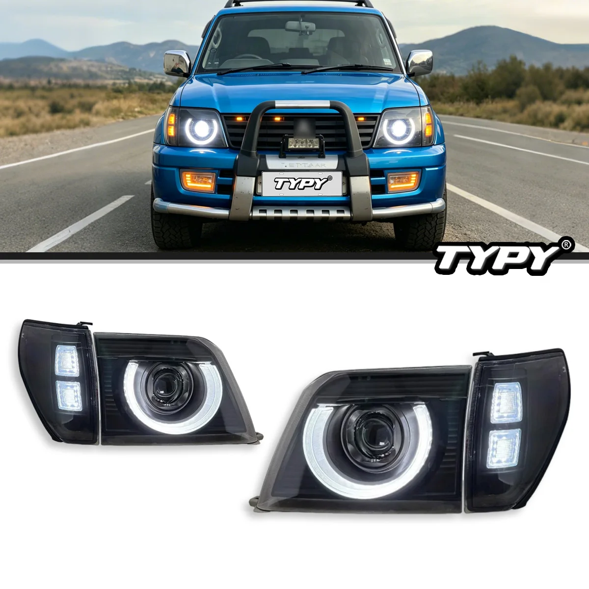 TYPY Car Lights For Toyota Prado LC90 LED Headlights 1996-2002 LED Projetor Headlamp Daytime Running Light Automotive Accessorie
TYPY Car Lights For Toyota Prado LC90 LED Headlights 1996-2002 LED Projetor Headlamp Daytime Running Light Automotive Accessorie