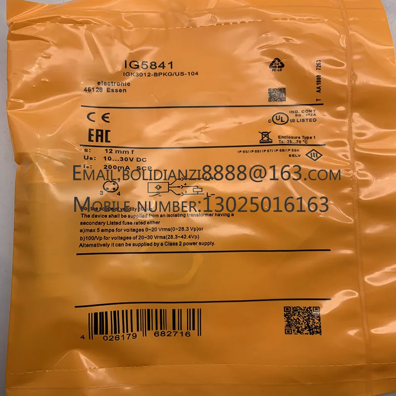 IG0012 IG5582 IG5579 IG5842 IGS232 IGS233 IGS236 IGS237 IG5841 IG5882 IG5497 IG6087 IG7103 IG5381 Brand new original sensor
IG0012 IG5582 IG5579 IG5842 IGS232 IGS233 IGS236 IGS237 IG5841 IG5882 IG5497 IG6087 IG7103 IG5381 Brand new original sensor