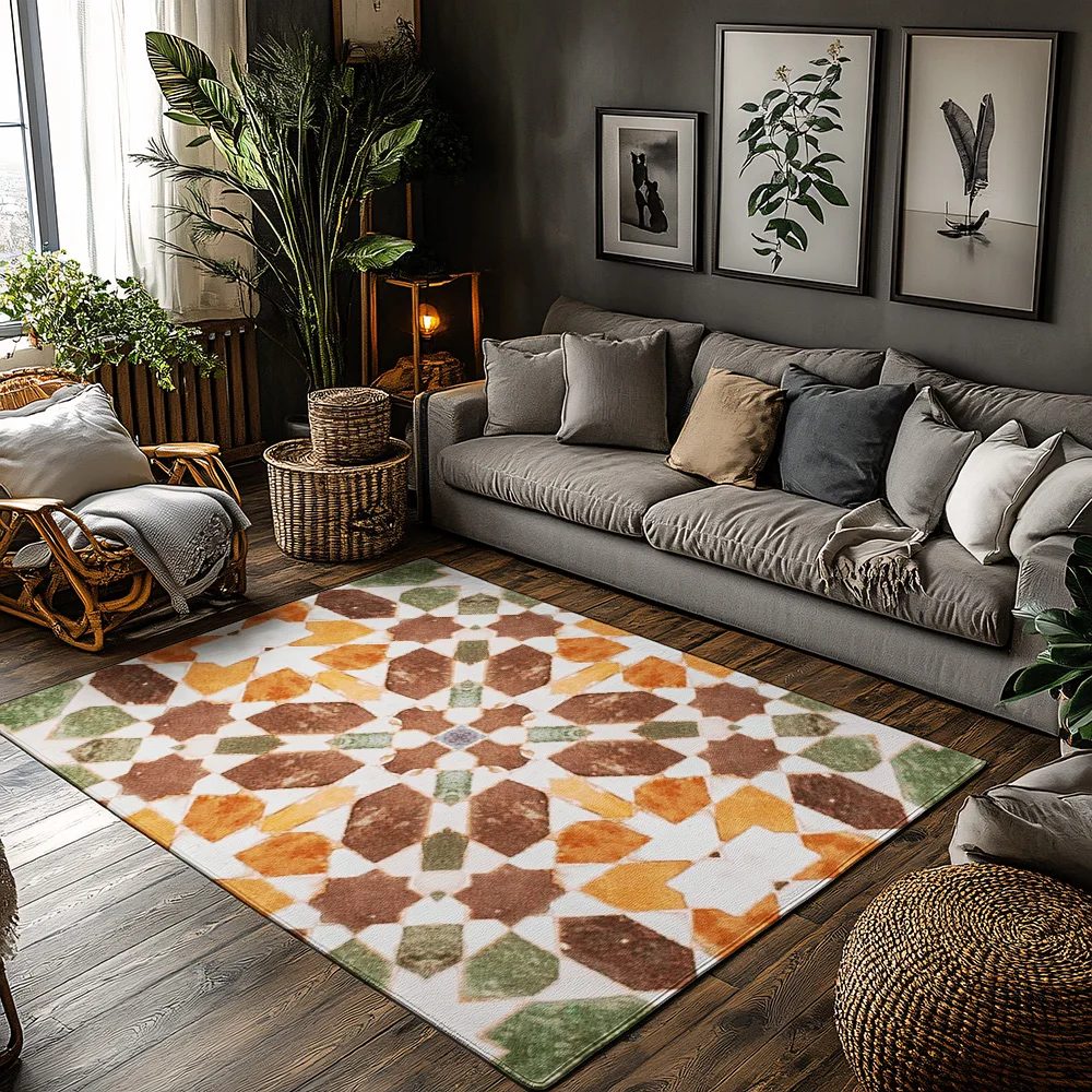 Vintage Persian Area Rug Bohemian Carpet Non Slip Floor Mat Living Room Decor Home Accent Turkish Style Indoor Outdoor Rug
Vintage Persian Area Rug Bohemian Carpet Non Slip Floor Mat Living Room Decor Home Accent Turkish Style Indoor Outdoor Rug