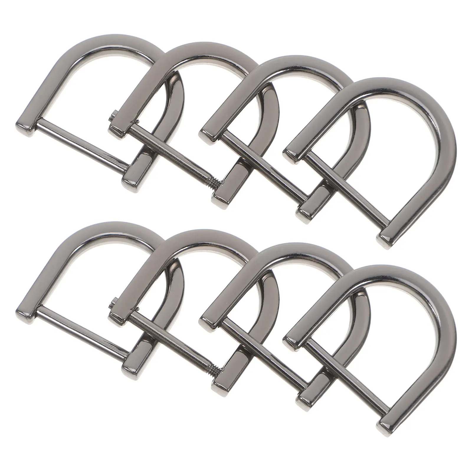 8pcs Metal D Rings Removable Screws For Bags Purse Keychains Backpack Straps Dog Collars Repair Sewing Accessories Black Grey
8pcs Metal D Rings Removable Screws For Bags Purse Keychains Backpack Straps Dog Collars Repair Sewing Accessories Black Grey