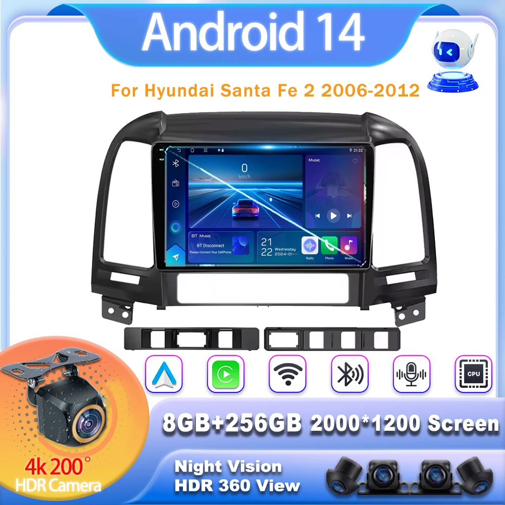 5G WIFI для Hyundai Santa Fe 2 2006 2007 2008 2009 2010 2011 2012 Android Auto 8-ядерный процессор Мультимедийный плеер GPS-навигация Стерео
5G WIFI для Hyundai Santa Fe 2 2006 2007 2008 2009 2010 2011 2012 Android Auto 8-ядерный процессор Мультимедийный плеер GPS-навигация Стерео