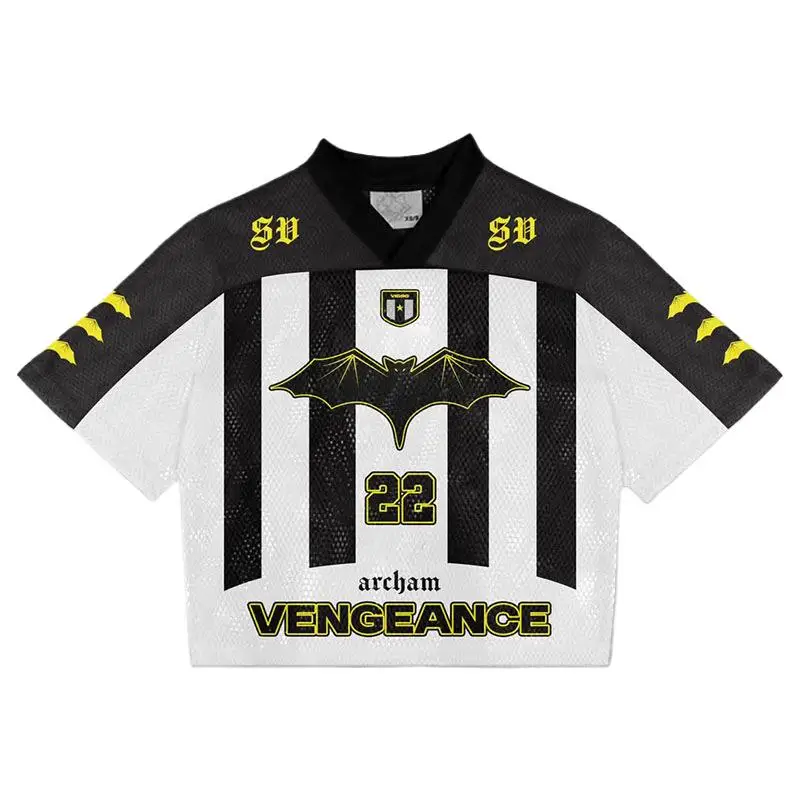 All for the Game Oversized T-shirt Men's - Gothic Clothing V-Neck Mesh Top with Sporty Y2k Printed Design
All for the Game Oversized T-shirt Men's - Gothic Clothing V-Neck Mesh Top with Sporty Y2k Printed Design
