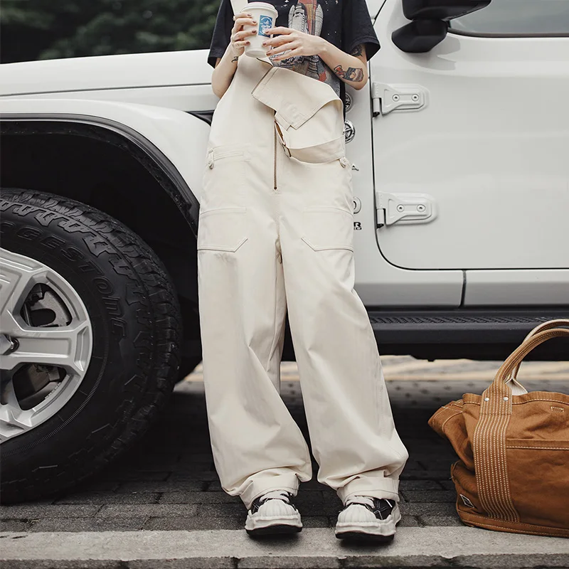 Maden Casual Women's Loose Fit Overalls White with Adjustable Straps Pocket Zippered Placket Workwear Pants for Fall and Winter
Maden Casual Women's Loose Fit Overalls White with Adjustable Straps Pocket Zippered Placket Workwear Pants for Fall and Winter