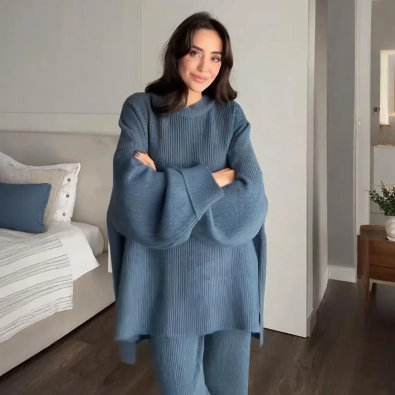 2025 Autumn Casual Fashion Women's Sweater and Long Pants Set
2025 Autumn Casual Fashion Women's Sweater and Long Pants Set