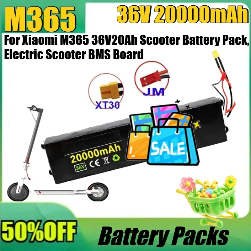 New M365 High Quality Battery for Xiaomi M365 36V 20Ah Scooter Battery Pack, Electric Scooter BMS Board
New M365 High Quality Battery for Xiaomi M365 36V 20Ah Scooter Battery Pack, Electric Scooter BMS Board