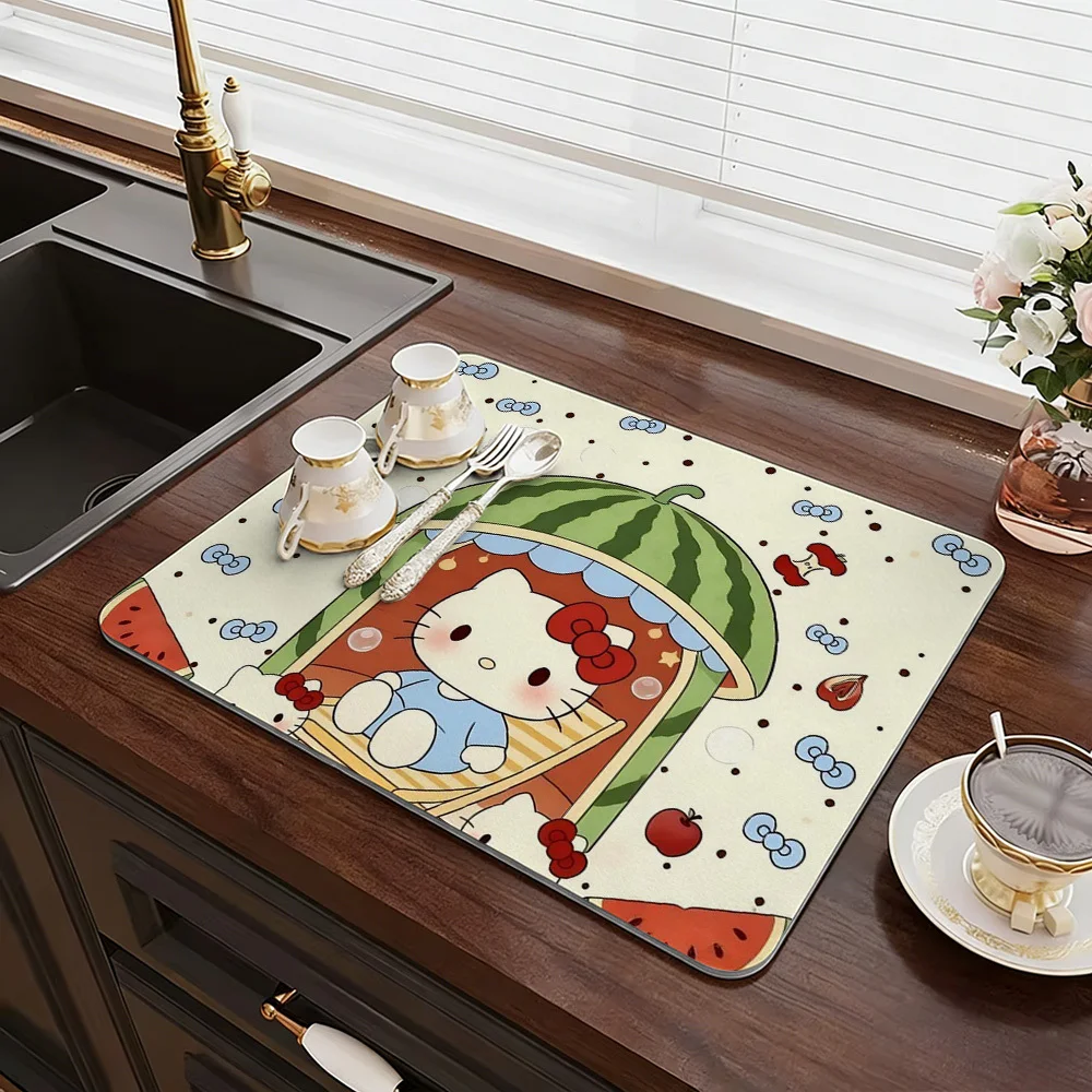 1pc Sanrio Hello Kitty Watermelon House Non-Slip Drain Mat - Cute Hello Kitty & Watermelon Design Absorbent Quick-Dry Sink Pad
1pc Sanrio Hello Kitty Watermelon House Non-Slip Drain Mat - Cute Hello Kitty & Watermelon Design Absorbent Quick-Dry Sink Pad